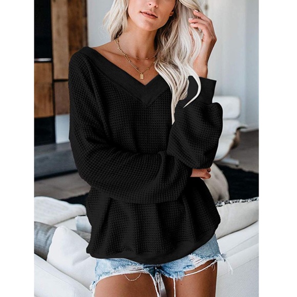 LO Tops - 🩸ELIZA Womens Waffle Knit Top🩸